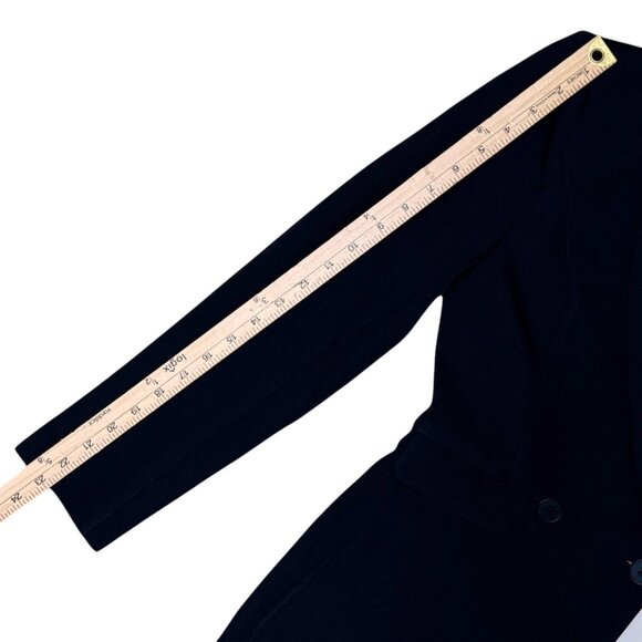 Endless Rose NWT Colorblock Contrast Blazer Romper Small Tuxedo Black White - Picture 10 of 12